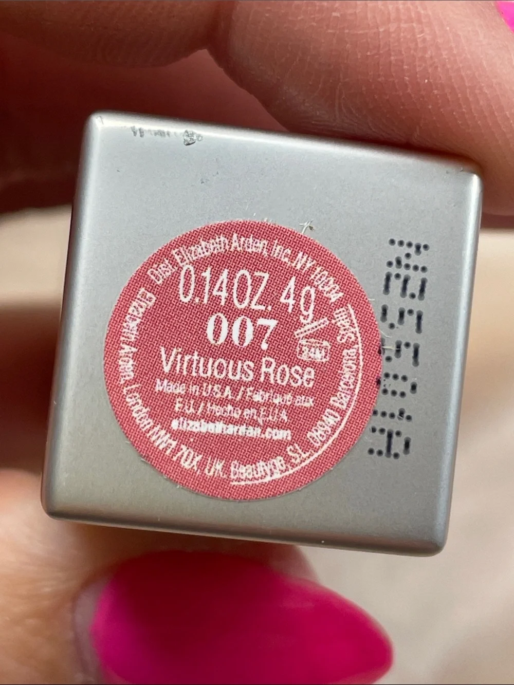 Elizabeth Arden Lip Color Lipstick in 007 Virtuous Rose - NIB